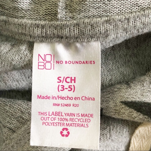 NOBO Gray Pullover Hoodie with Stars - Picture 2 of 4